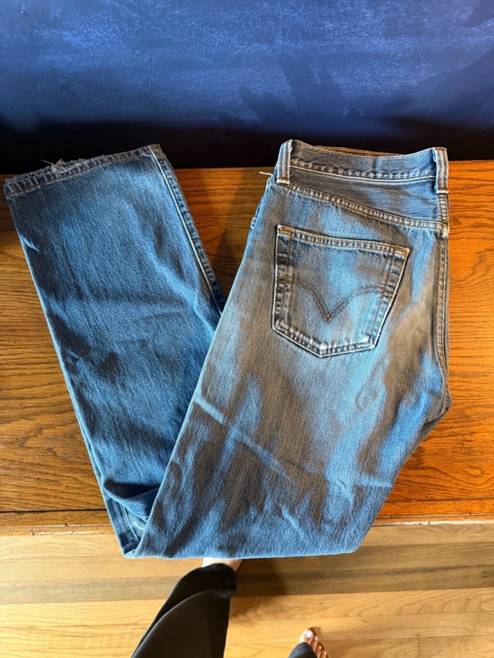 Levi's Women's Straight Leg Blue Denim Jeans